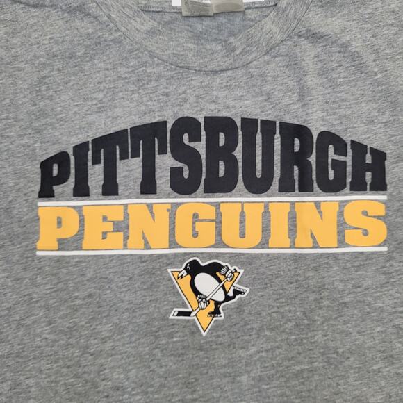 Pittsburgh-Penguins Shirt Womens XL 23x28 Arch Gray - Picture 11 of 13